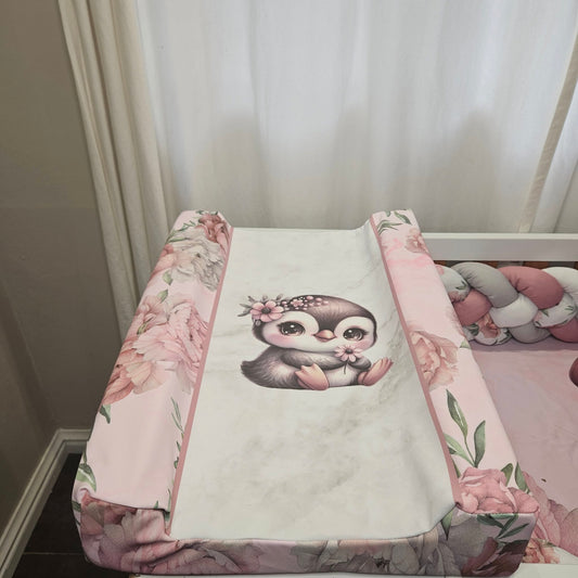 Peony Penguin Waterproof changing mat