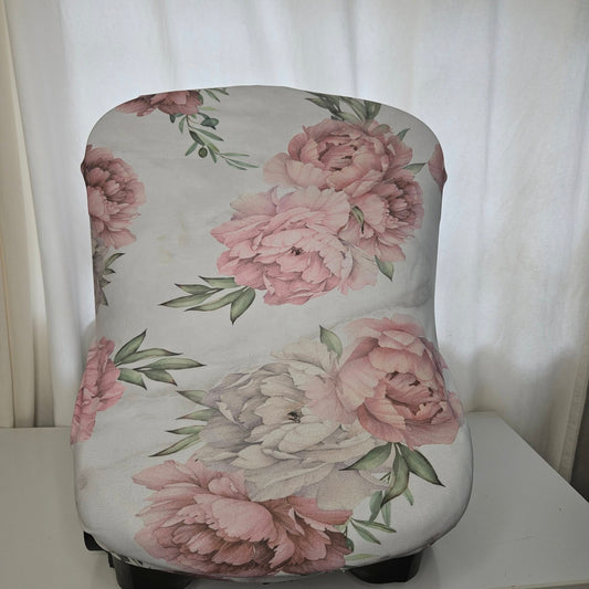 Peony Penguin car seat cover