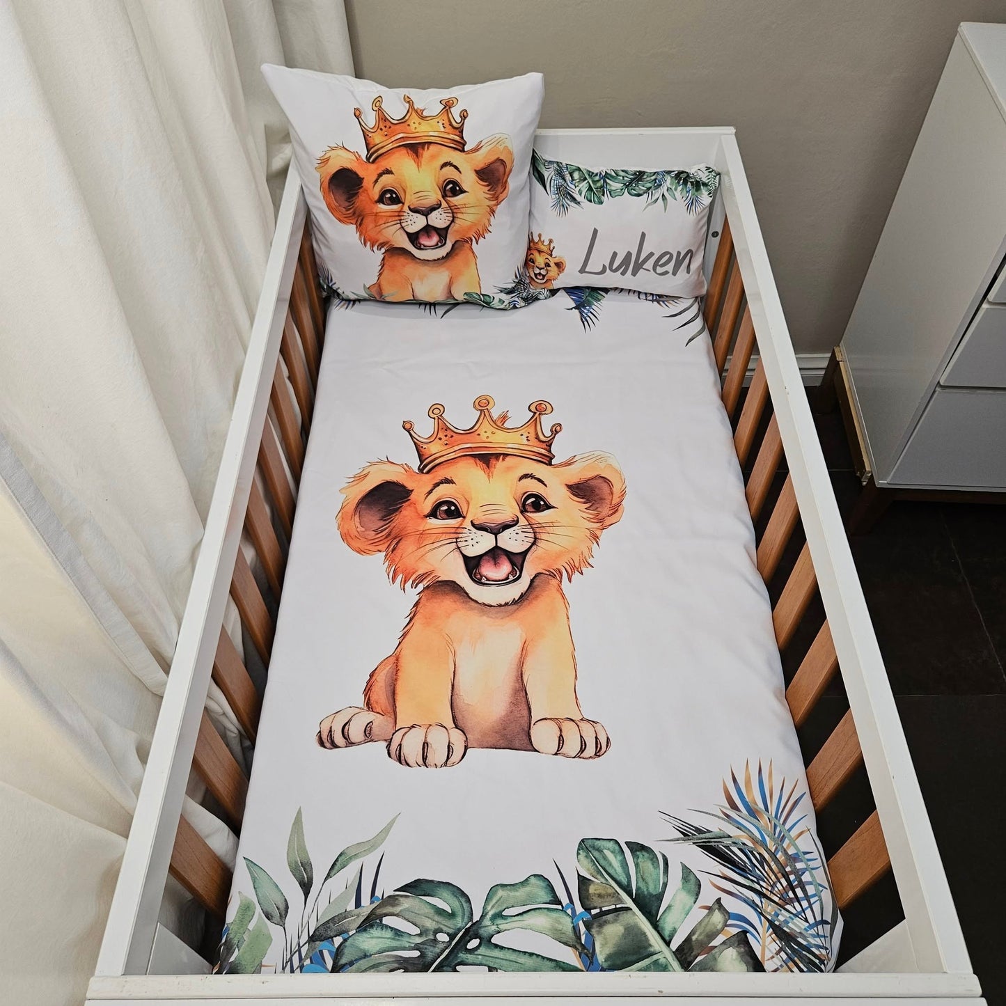 King of the Jungle cot linen