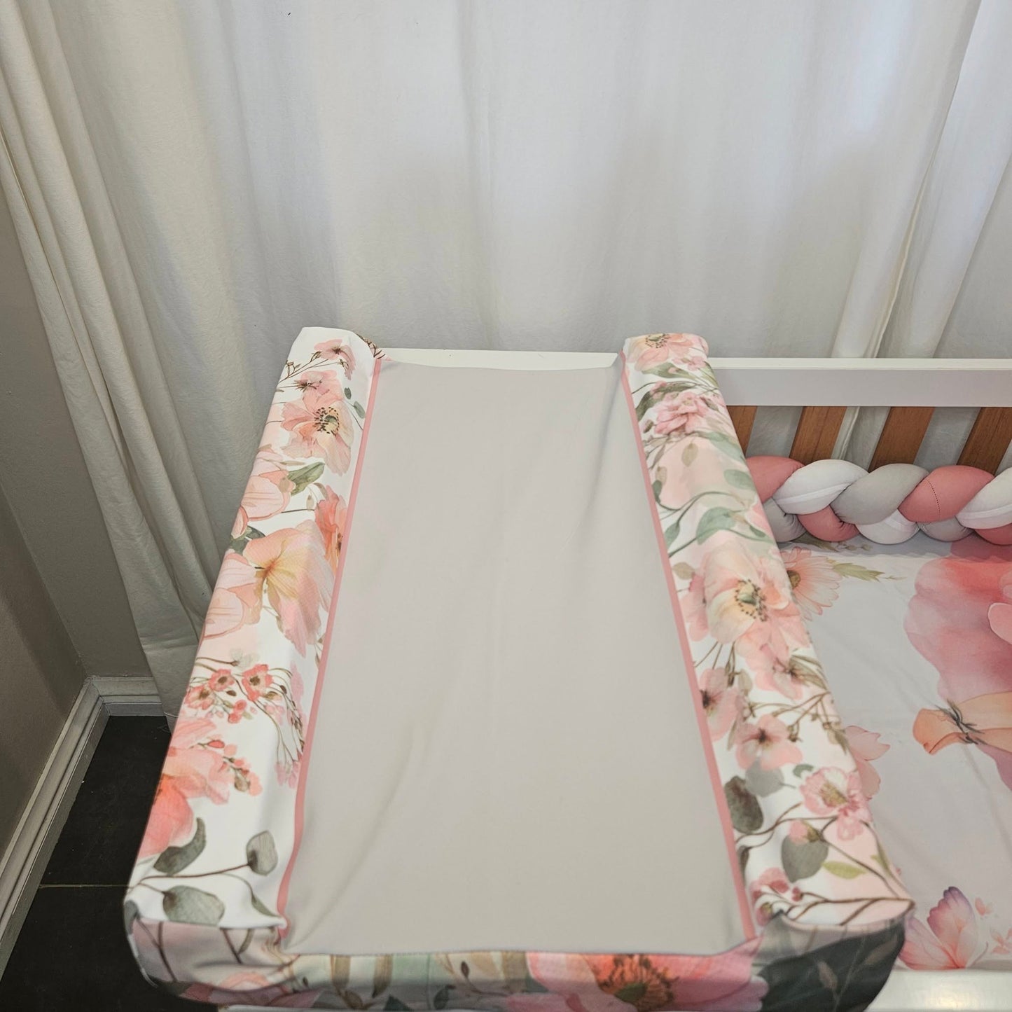 Boho Floral Ballerina Bunny waterproof changing mat
