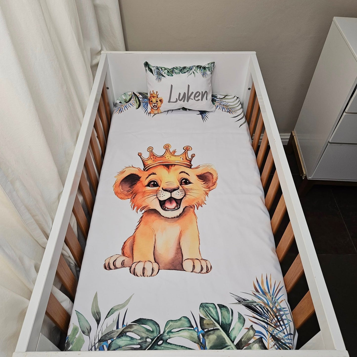 King of the Jungle cot linen
