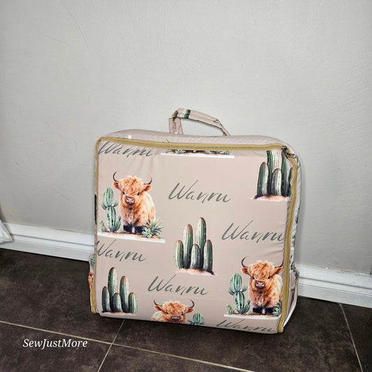 Baby Western Highland Cow Travel nest Bag