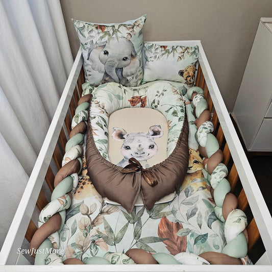 Bronze and Sage Safari  Baby Nest