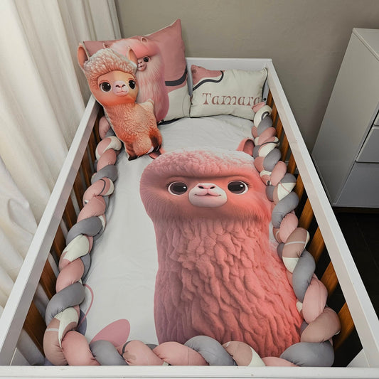 Funky Boho Llama cot linen
