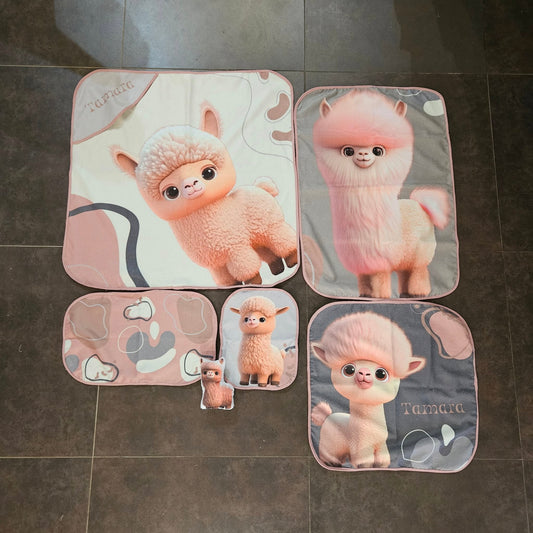 Funky Boho Llama Toweling Set