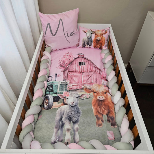Farm Girl cot linen