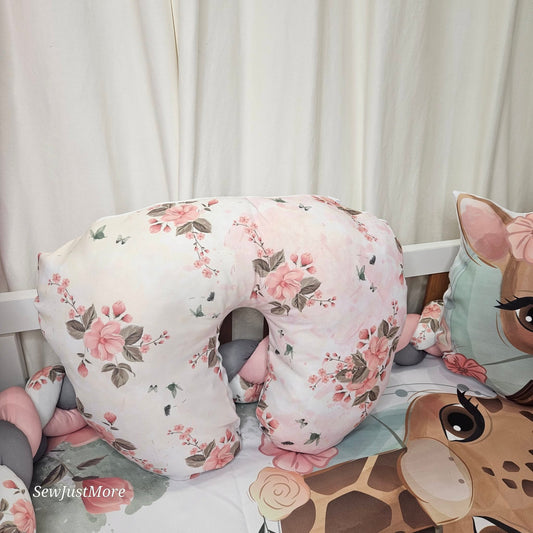 Rosy The Giraffe sage Nursing Pillow
