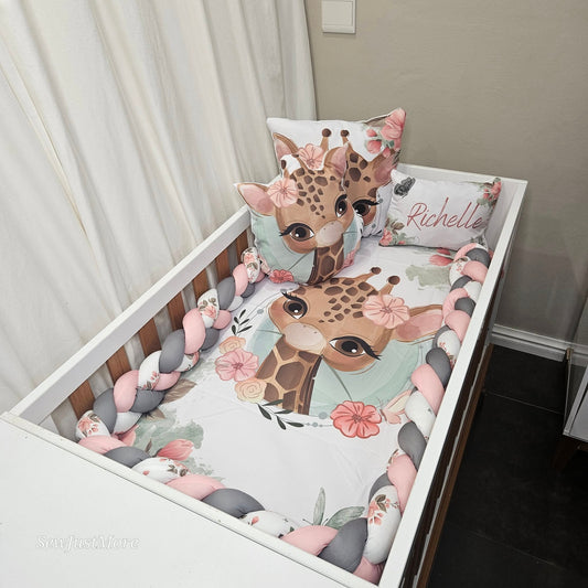 Rosy The Giraffe  cot linen
