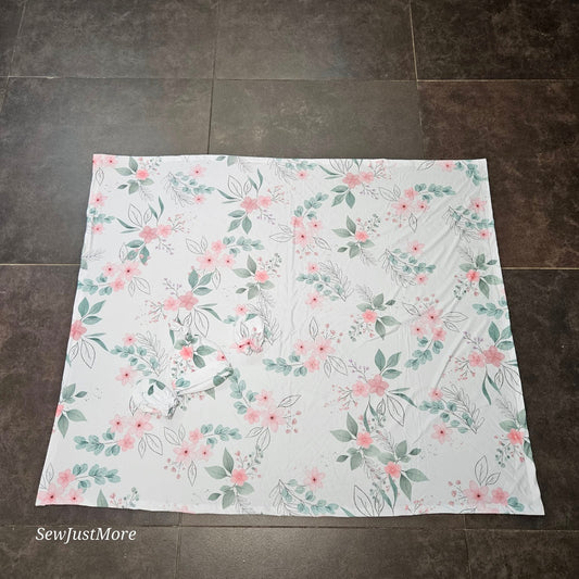Soft Pink Boho Bunny Swaddle set