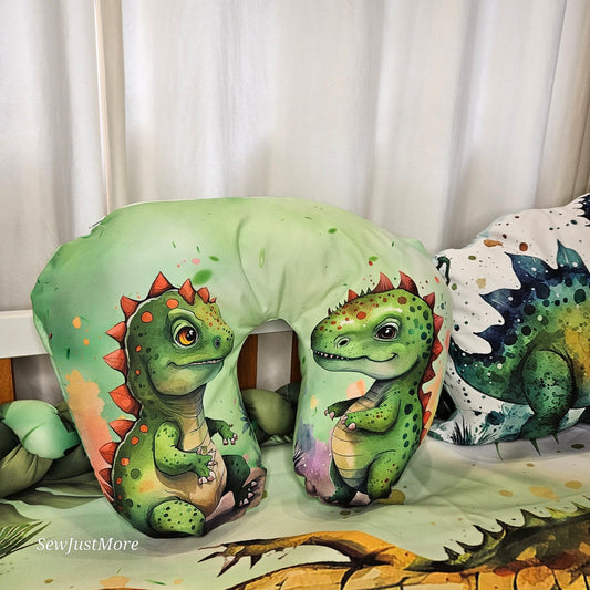 Damian and the Dino Kingdom nursing pillow