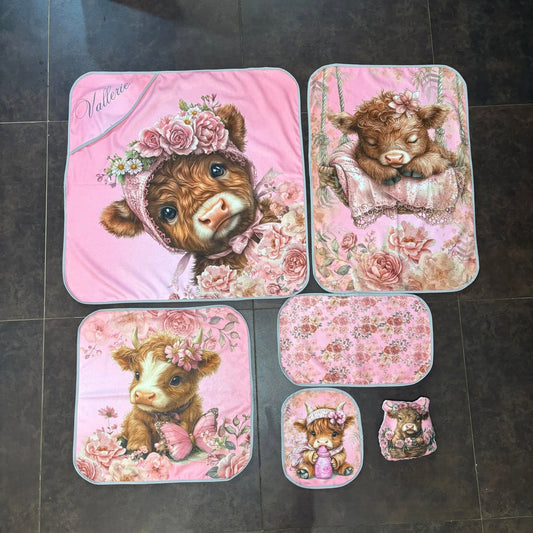 Harmonie the Highland CowToweling set