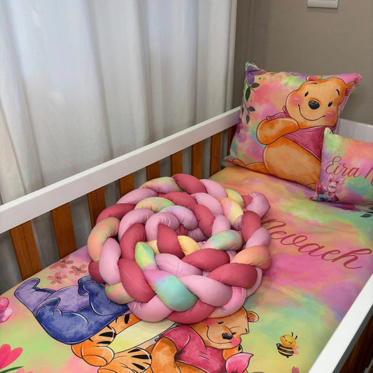 Wonderfully Colorful Pooh  Cot bumper
