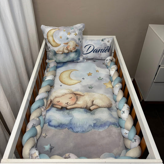 Twinkle Twinkle Dreamy Lamb Cot Linen