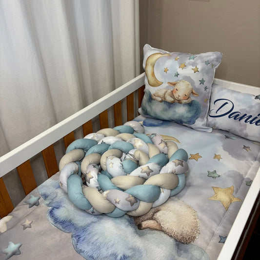 Twinkle Twinkle Dreamy Lamb  Cot bumper