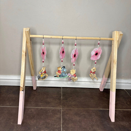 Pink Floral Classic Pooh  Play gym
