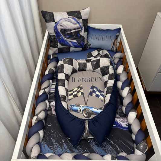 Navy and Blue Formula 1 Baby nest