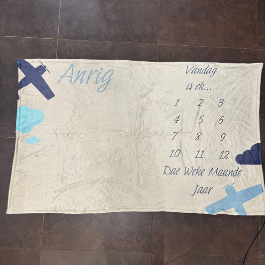 The Airplanes Milestone Blanket