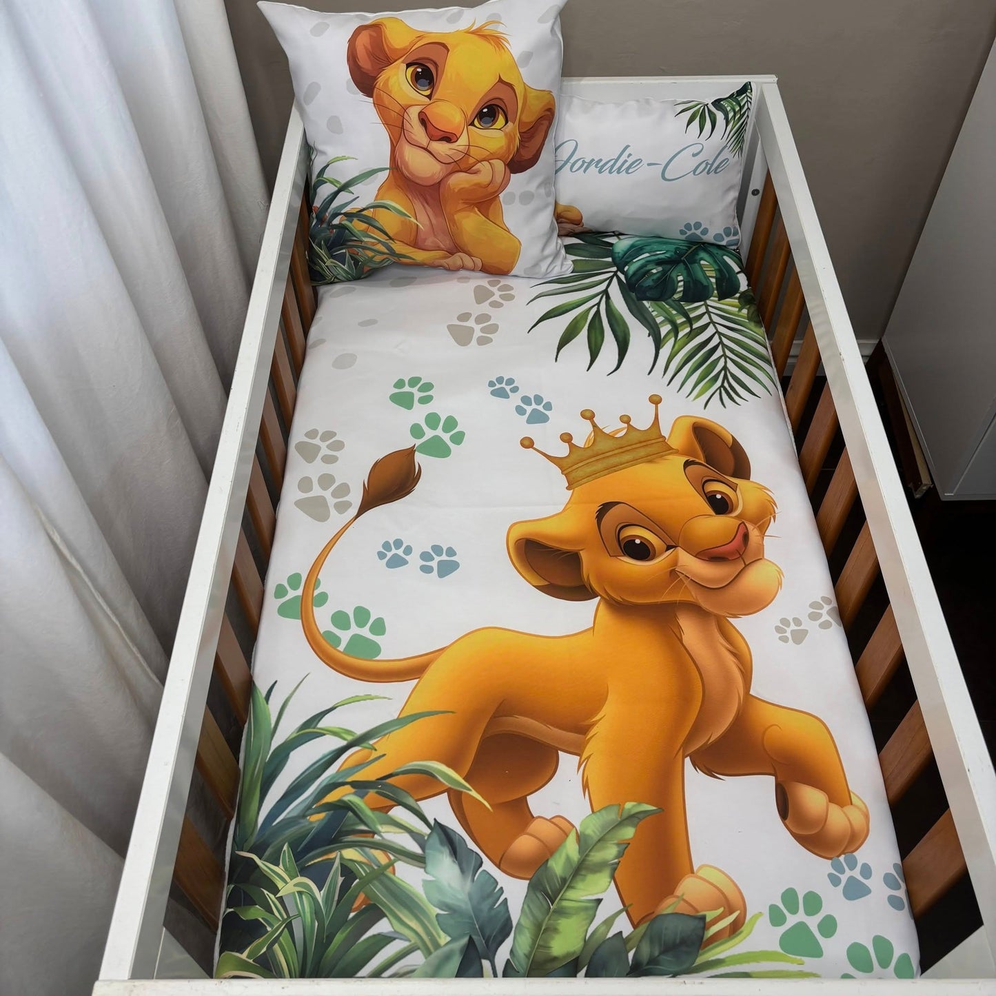 The Lion King cot linen
