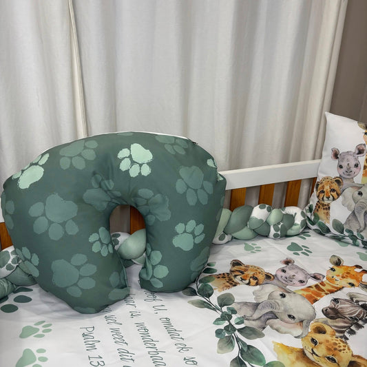 Pawesome Sage Safari nursing pillow