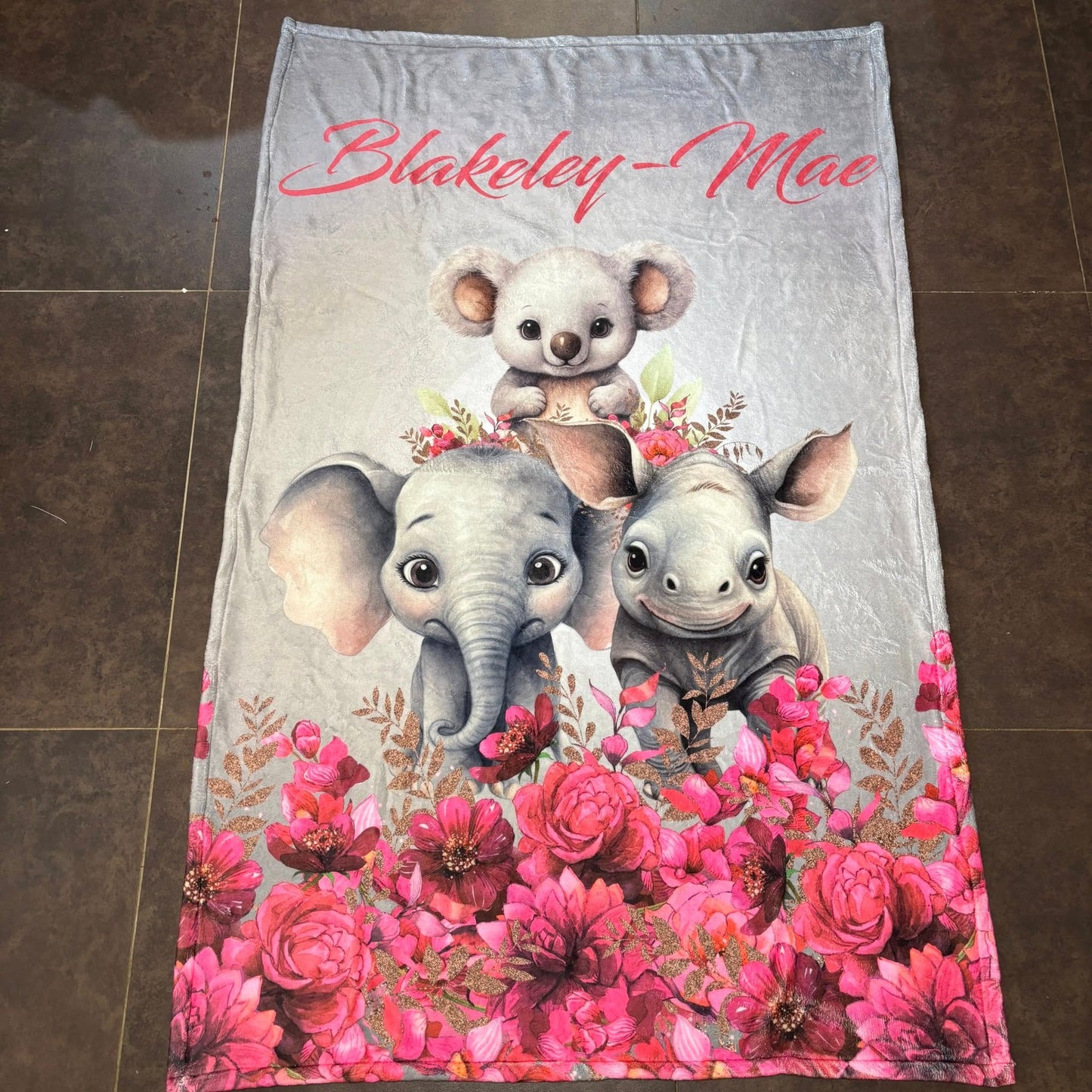 The Lively Girl Safari Fleece Blanket