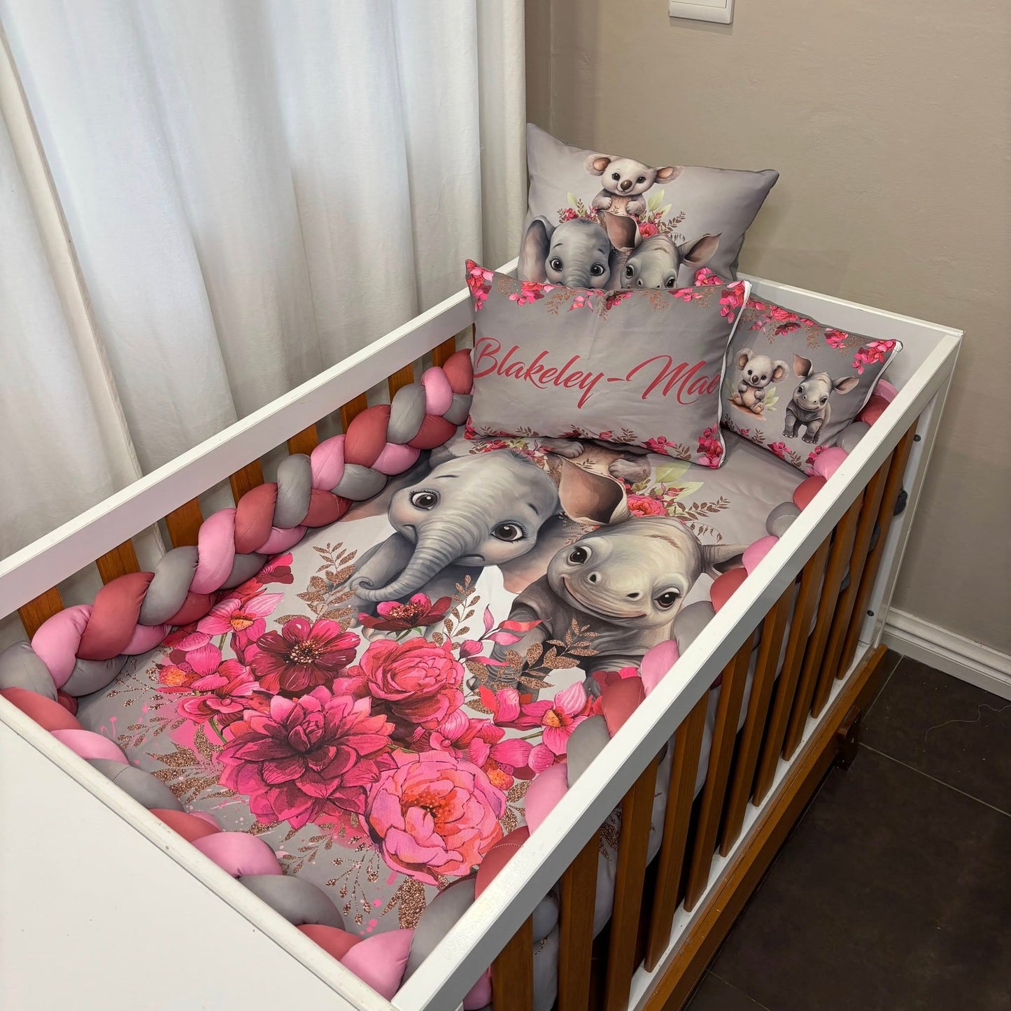 The Lively Girl Safari  cot linen