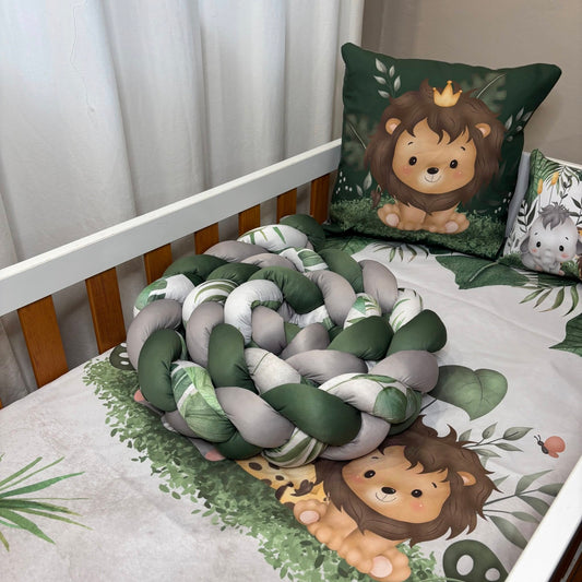 Ultimate Cartoon Safari Cot Bumper