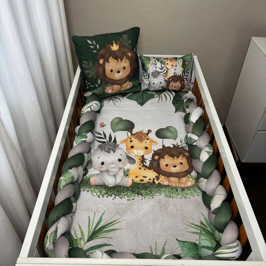 Ultimate Cartoon Safari cot linen