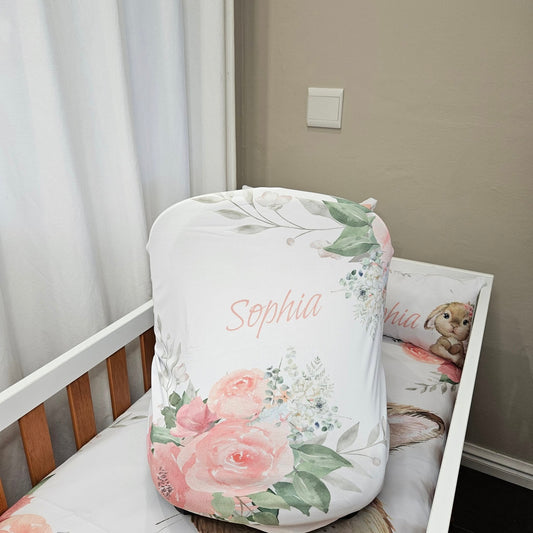 Peachy Soft Bunny car seat cover
