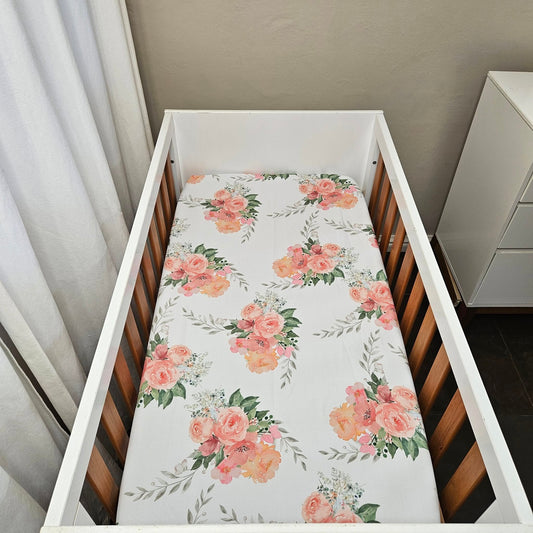 Peachy Soft Bunny Fitted Sheet