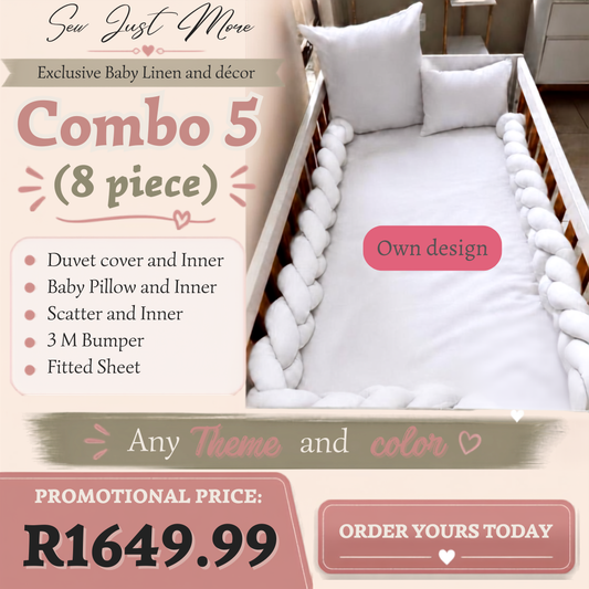 Combo 5 custom cot linen
