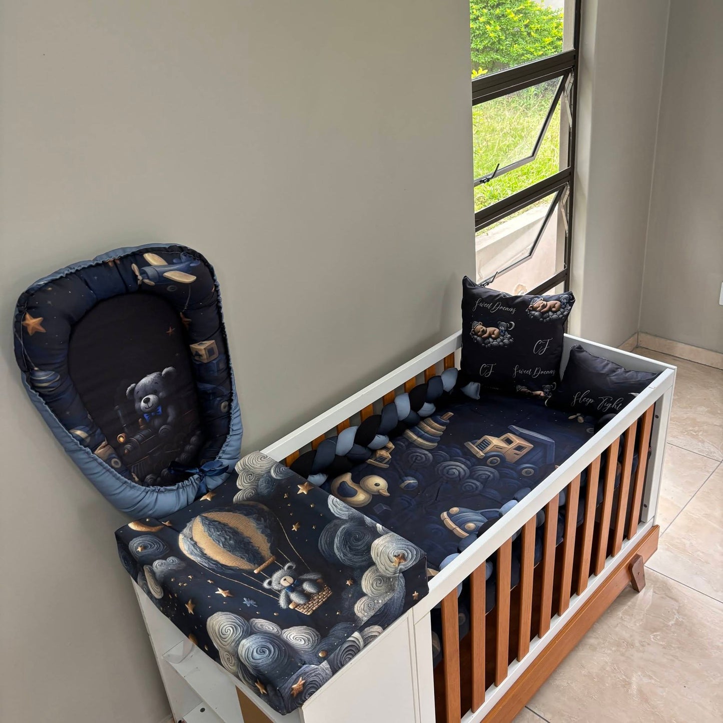 Midnight Dreamy Teddy 3.0 cot linen