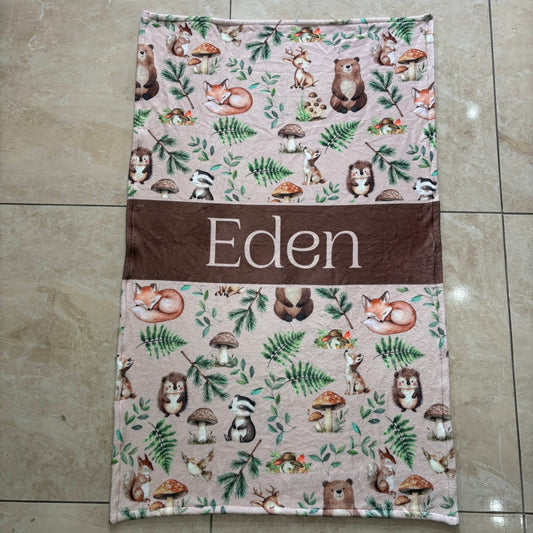 Proper Boho Woodlands Fleece blanket