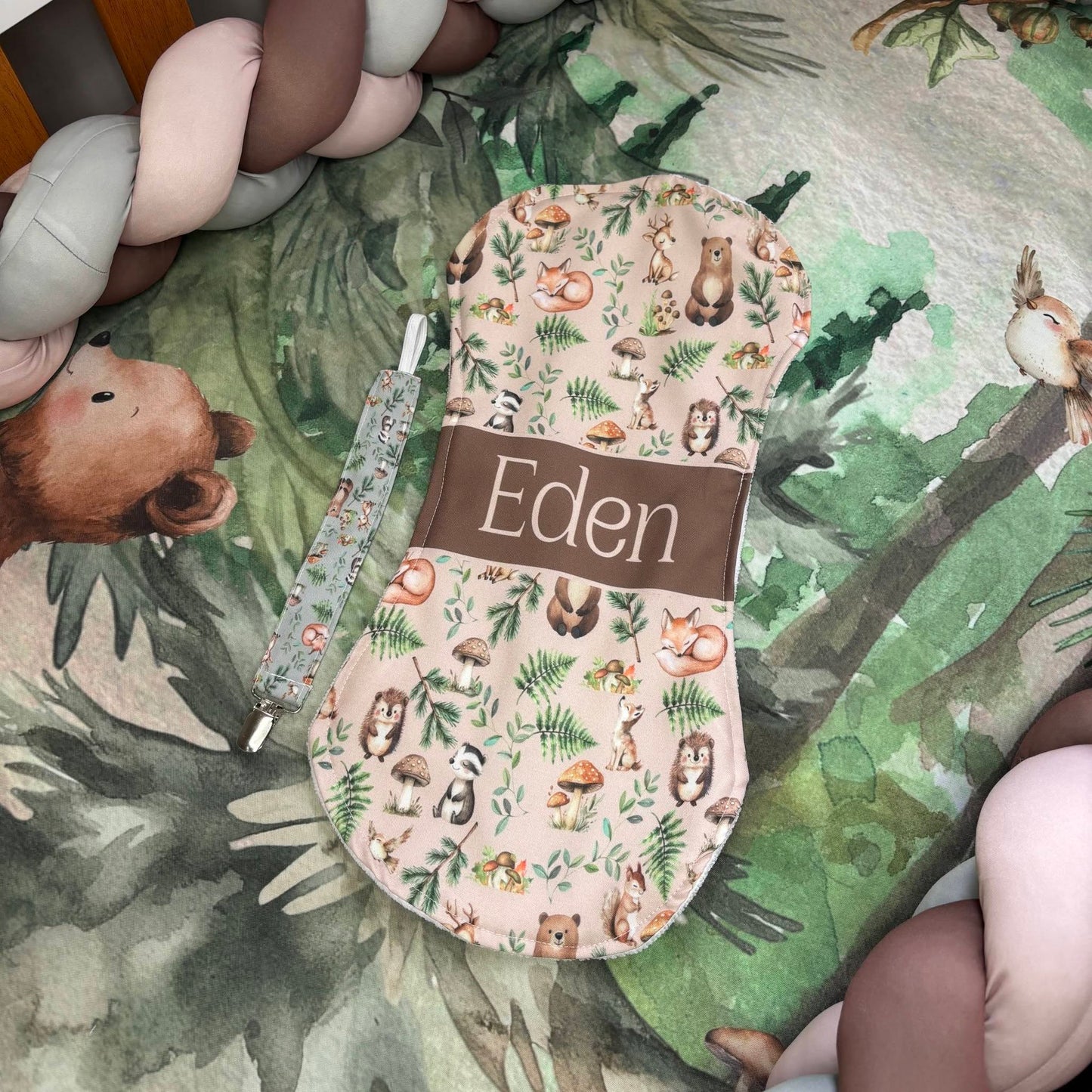 Proper Boho Woodlands cot linen