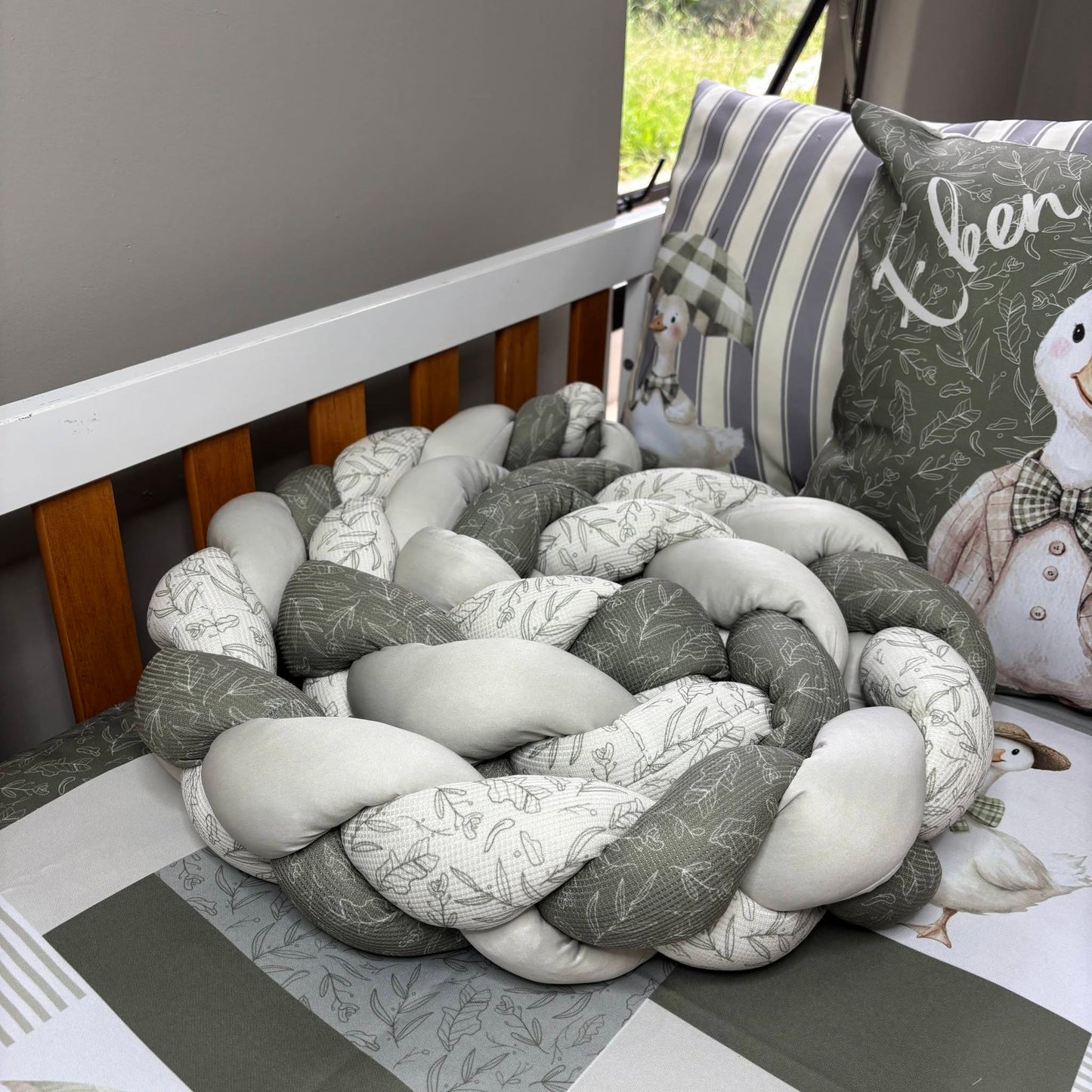 The Natural Goose cot linen