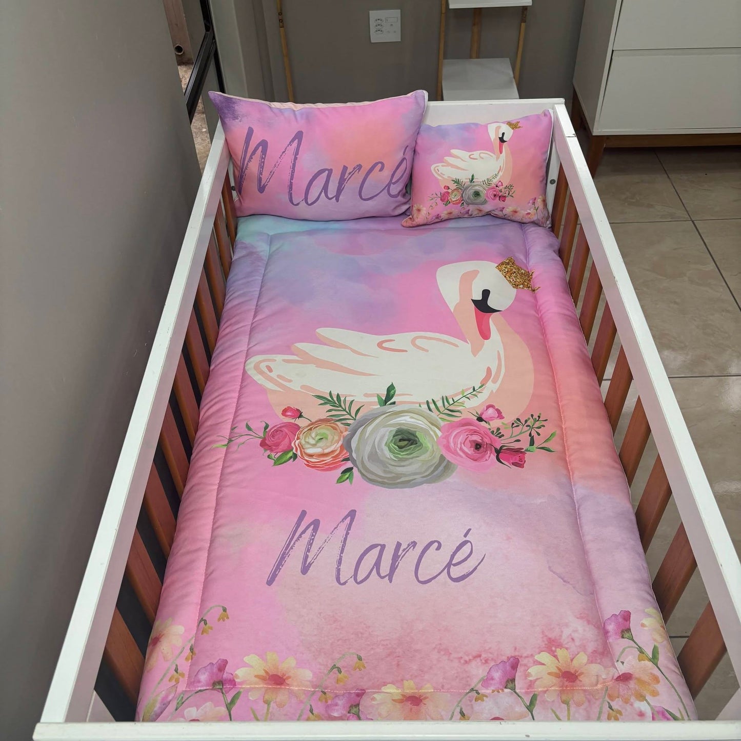 Magical Swan  Ellie cot linen