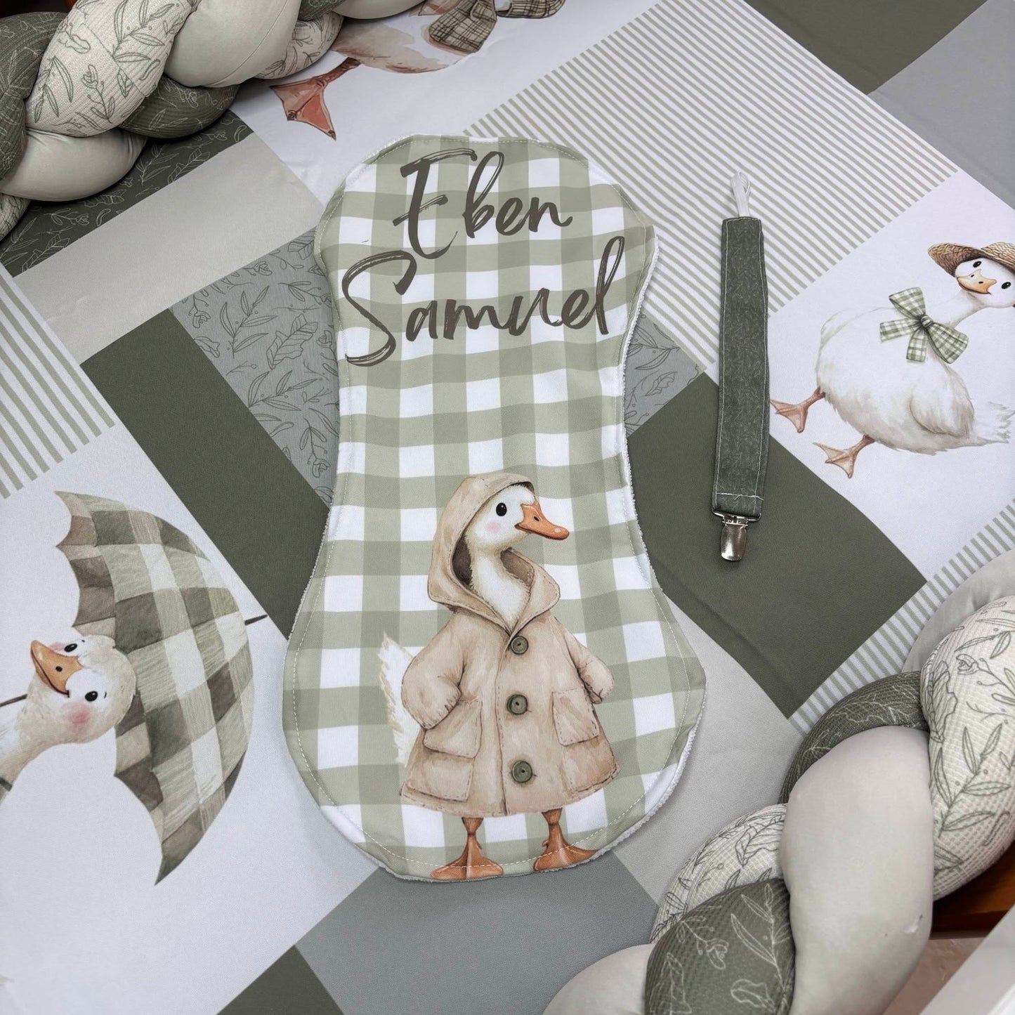 The Natural Goose cot linen