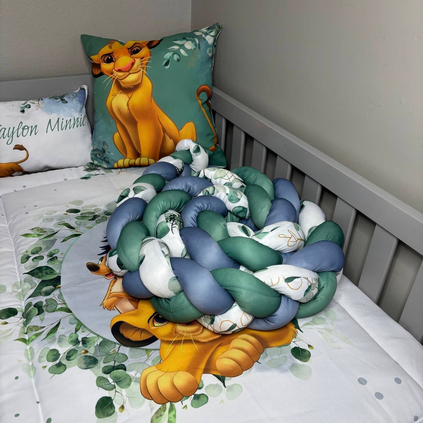 The Sage and Duck Egg Lion King  cot linen
