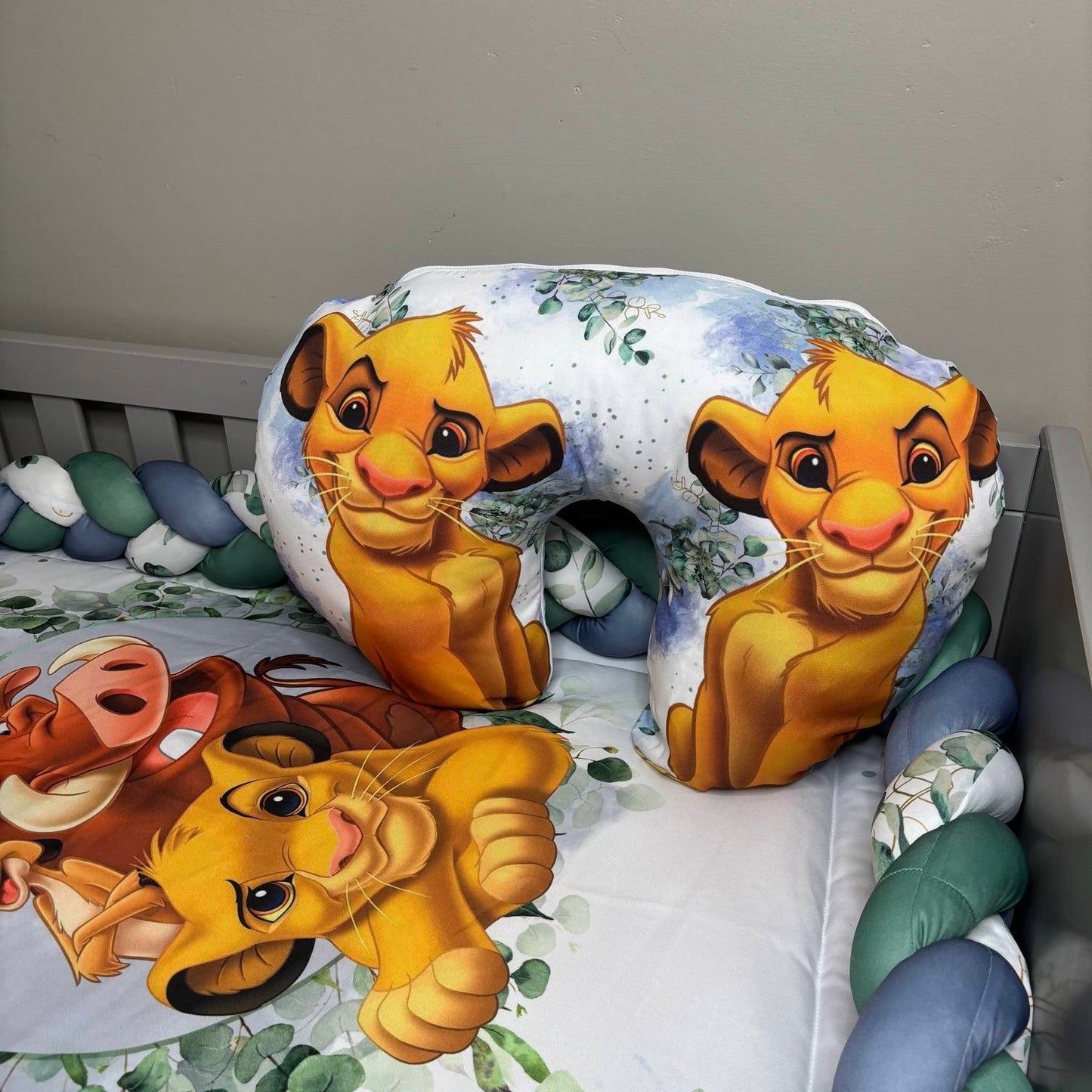 The Sage and Duck Egg Lion King nursing pillow