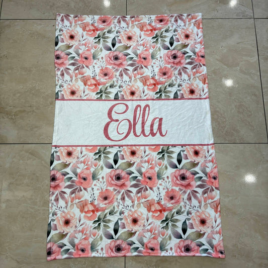 The Ella Floral set Fleece banket
