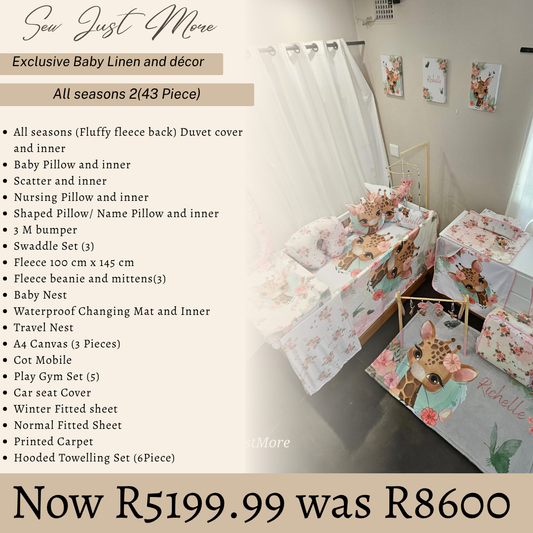 All seasons 2(43 Piece) custom Cot Linen
