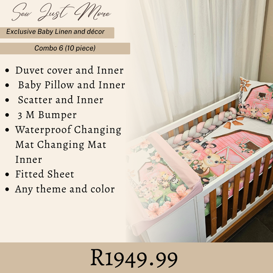 Combo 6 custom cot linen