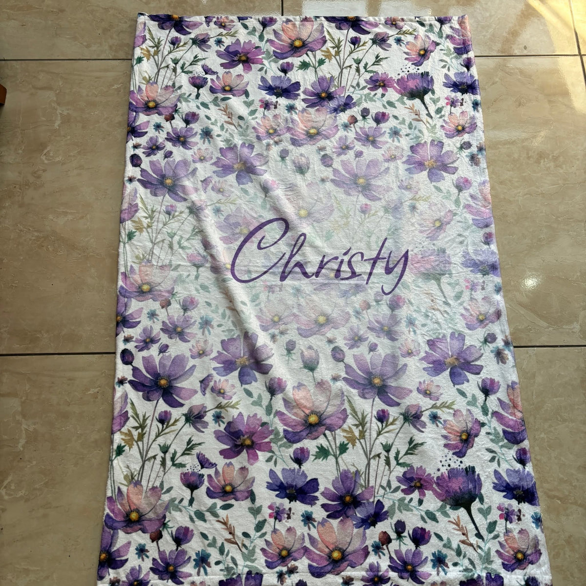 Purple Wildflower cot linen