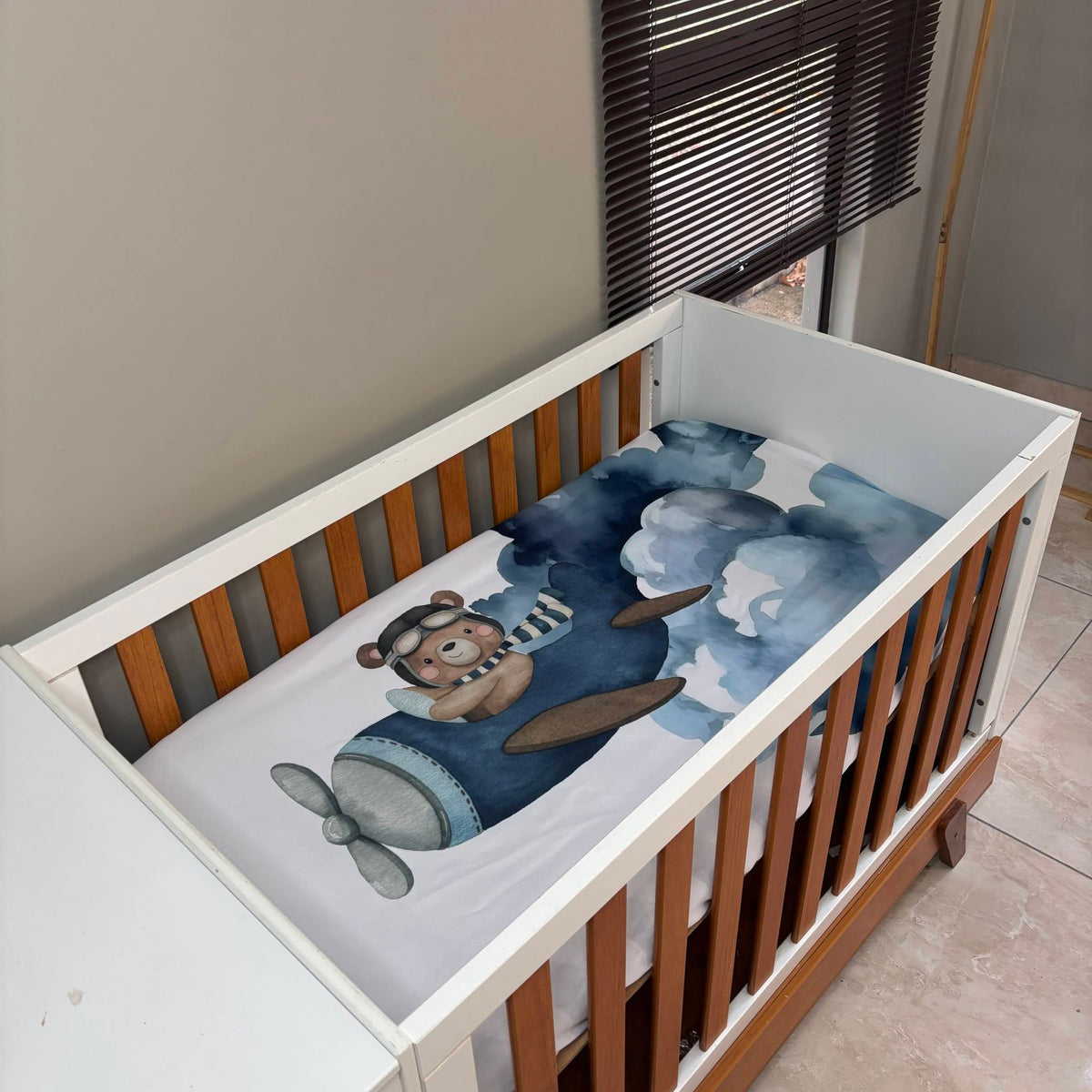 The Aviator Bear 3.0 cot linen