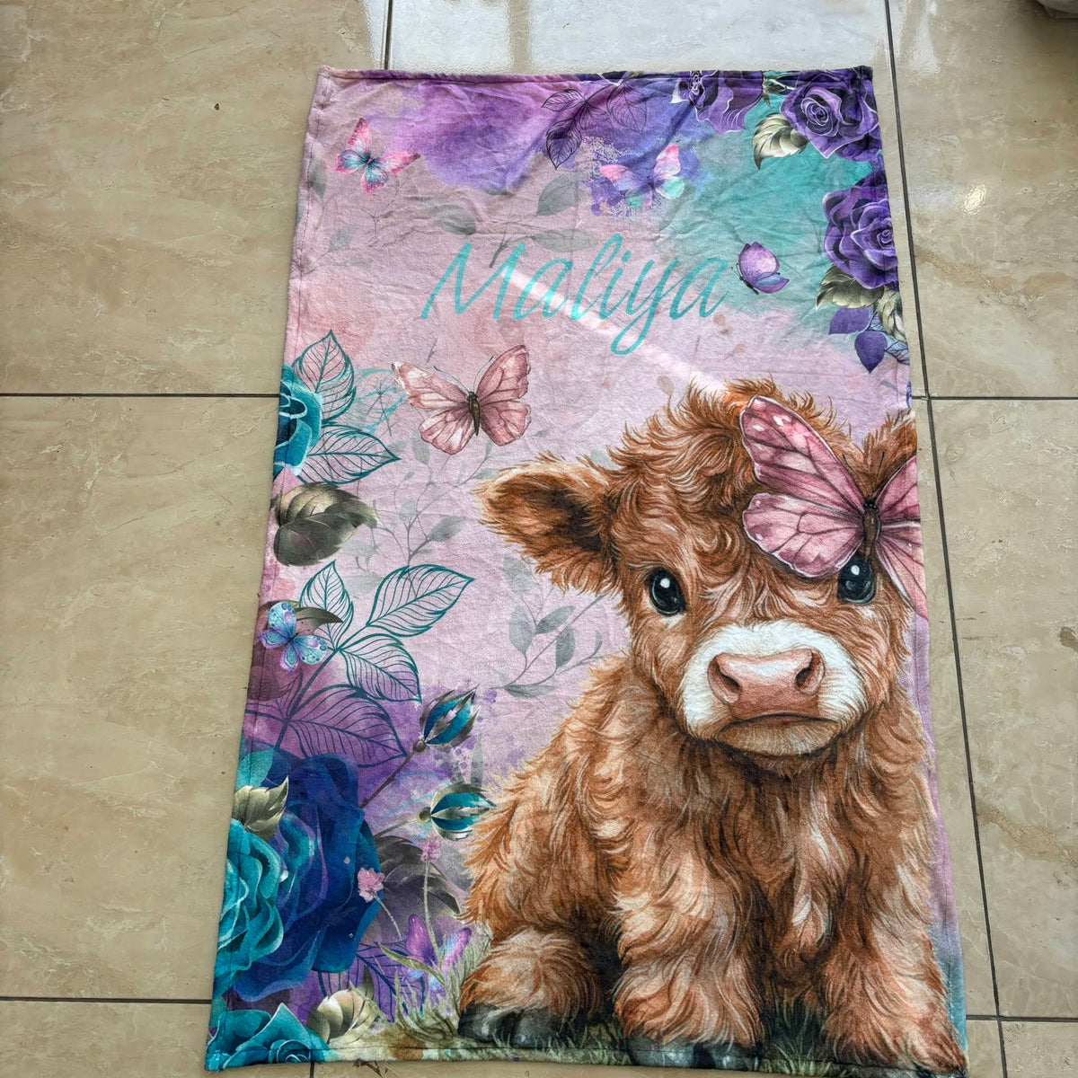 Magical Highland Cow  Fleece blanket