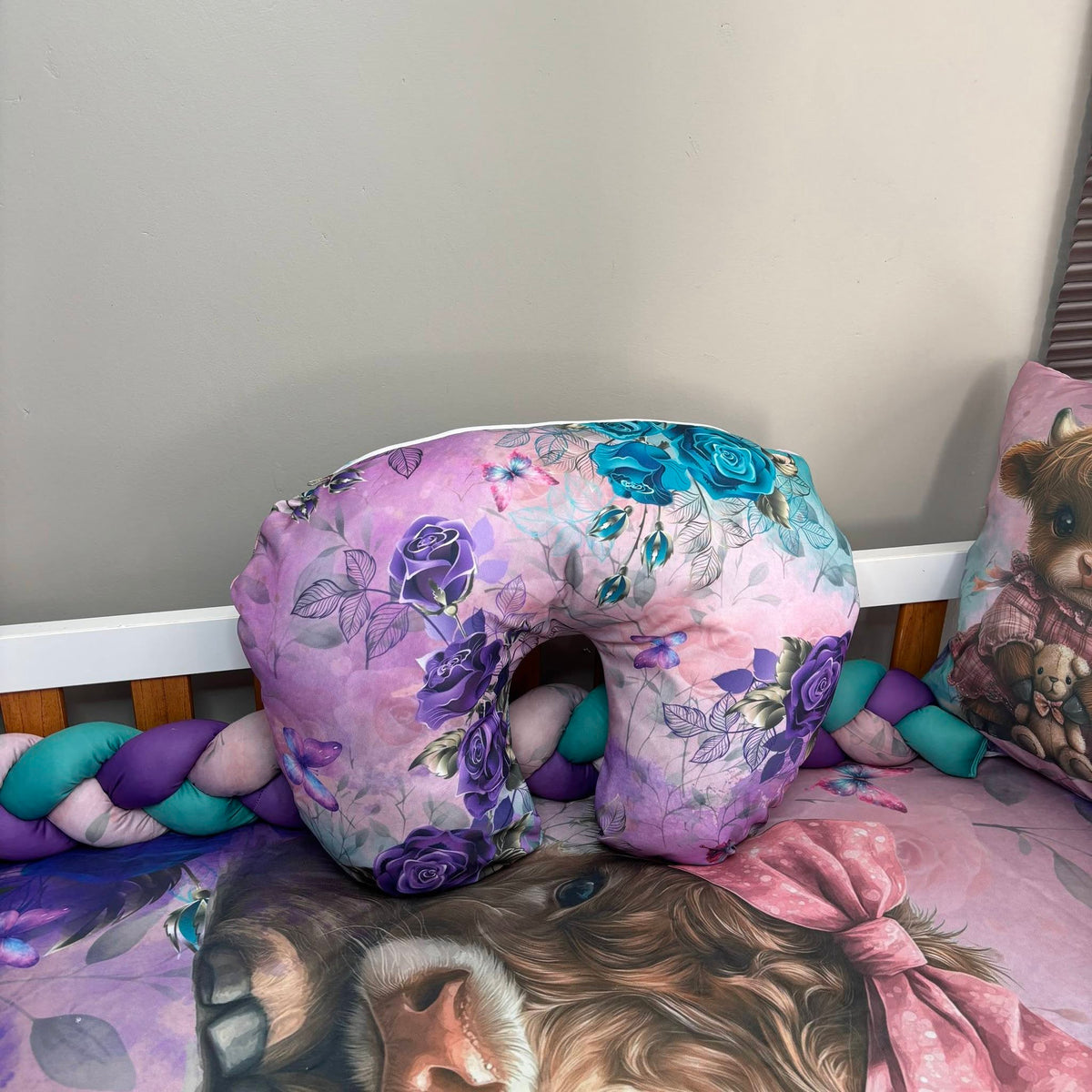 Magical Highland Cow  nursing pillow