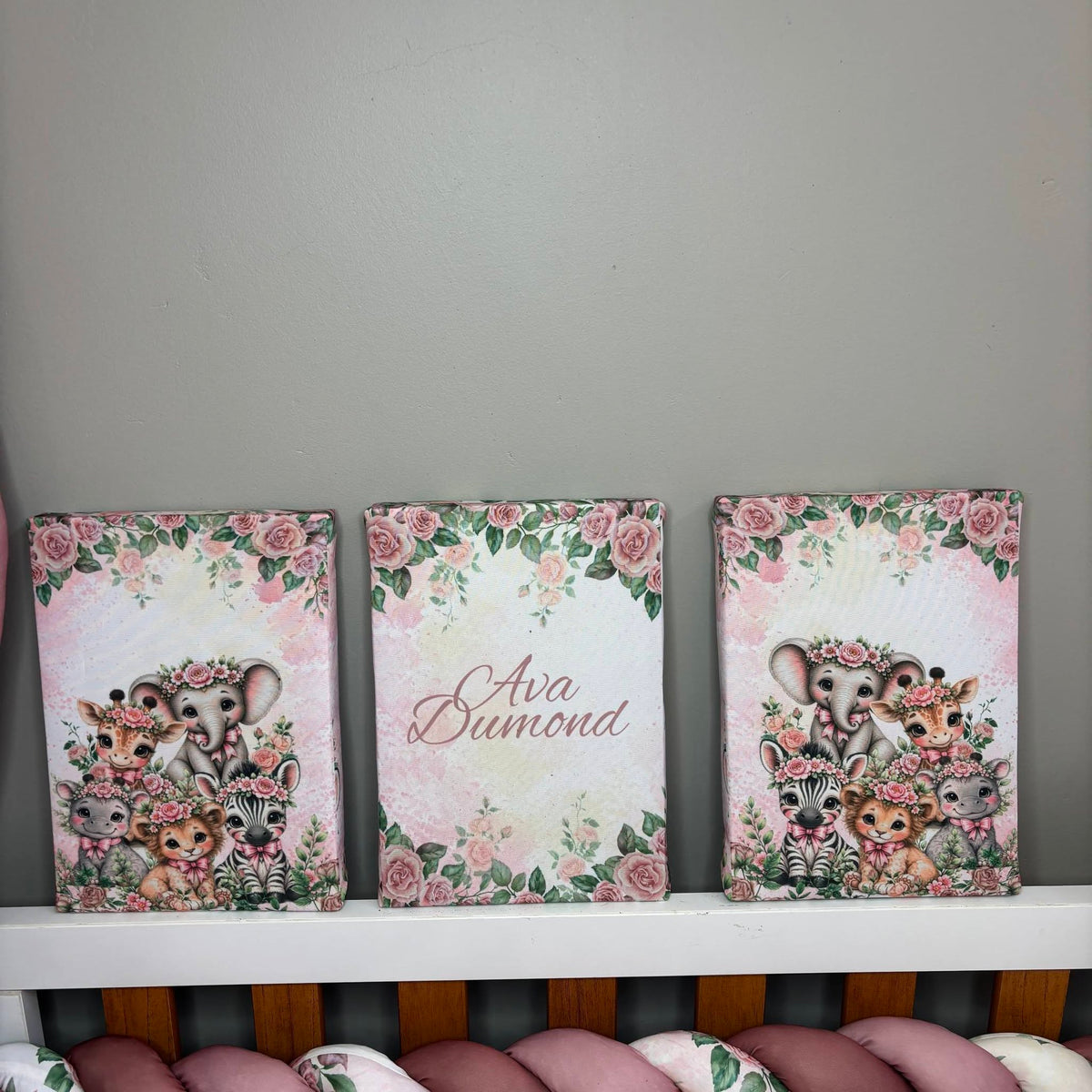 Modern Floral Safari canvas
