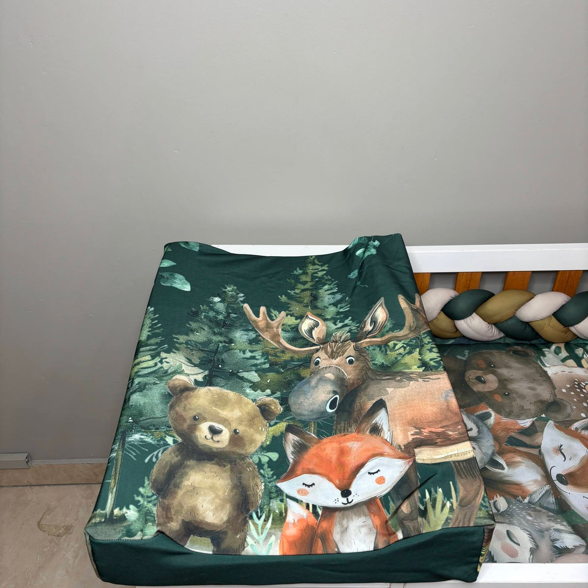 Modern Boho Woodlands Waterproof Changing Mat