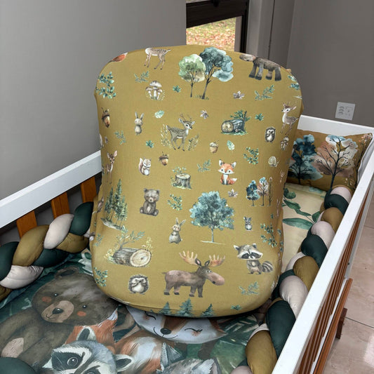 Modern Boho Woodlands seat cover