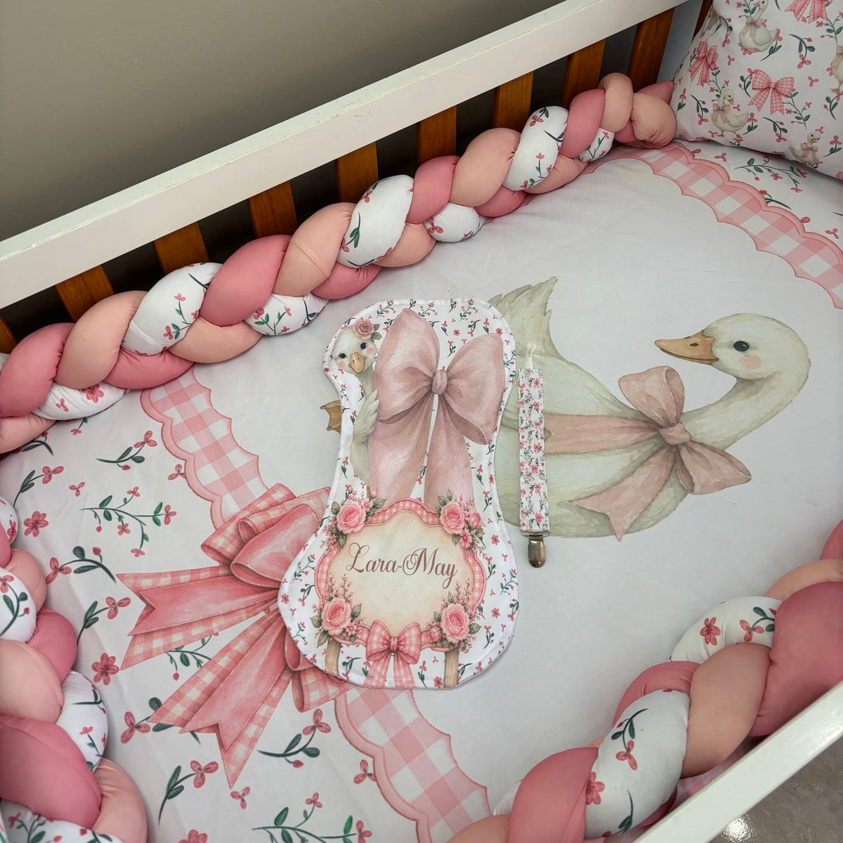 The Blossom Goose cot linen