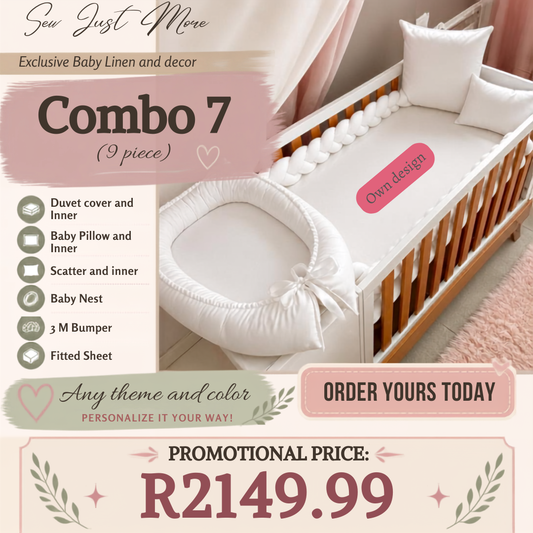 Combo 7 custom cot linen